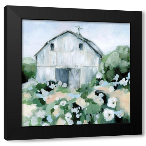 Summer Barn II Black Modern Wood Framed Art Print with Double Matting by Pete, Katrina