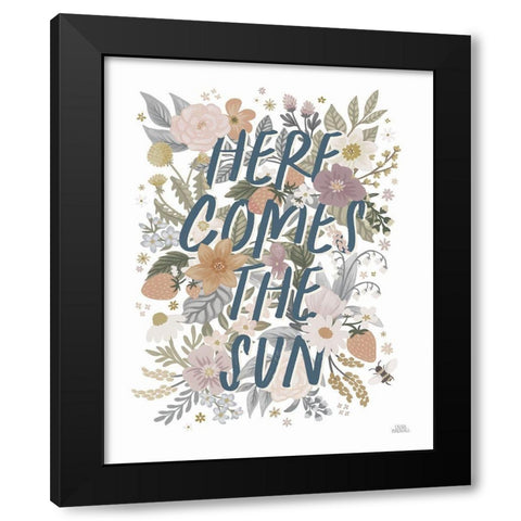 Spring Garden V Neutral Black Modern Wood Framed Art Print by Marshall, Laura