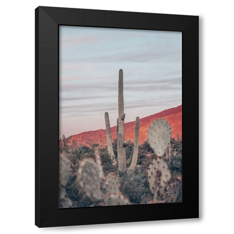 Sunsets and Saguaros II Black Modern Wood Framed Art Print by Larson, Nathan