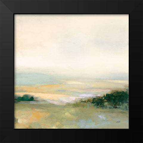 Dark Glowing Valley Neutral Black Modern Wood Framed Art Print by Purinton, Julia