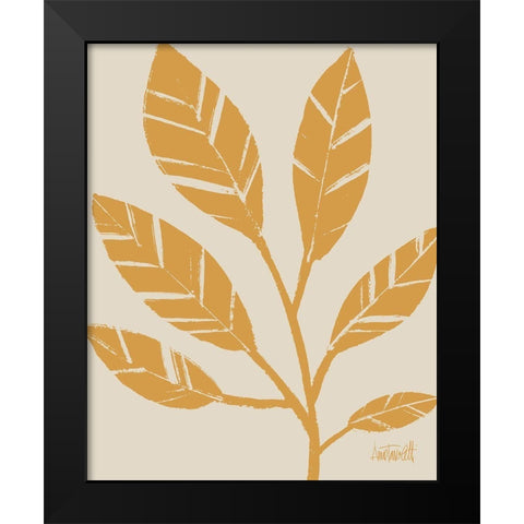 Retro Botanical Sketches III Crop Black Modern Wood Framed Art Print by Tavoletti, Anne