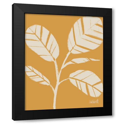 Retro Botanical Sketches IV Crop Black Modern Wood Framed Art Print with Double Matting by Tavoletti, Anne