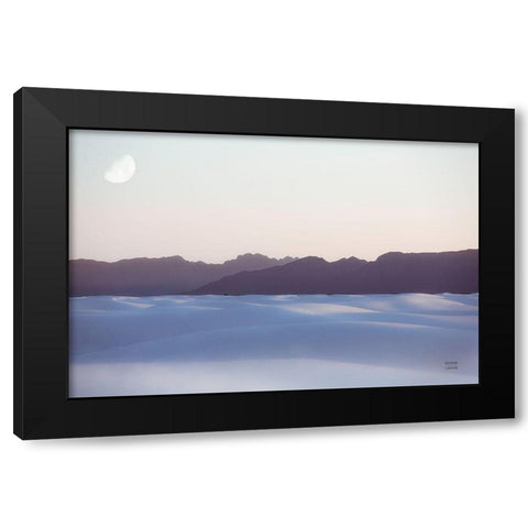 White Sands Dream Black Modern Wood Framed Art Print by Larson, Nathan