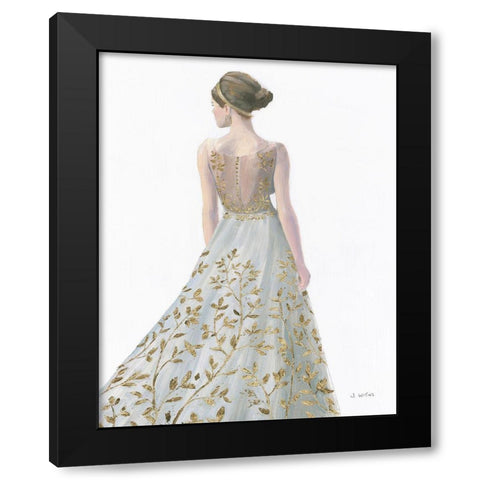 Beautiful Lady II Dress Black Modern Wood Framed Art Print with Double Matting by Wiens, James