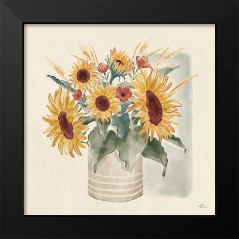 Sunflower Season V Black Modern Wood Framed Art Print by Penner, Janelle