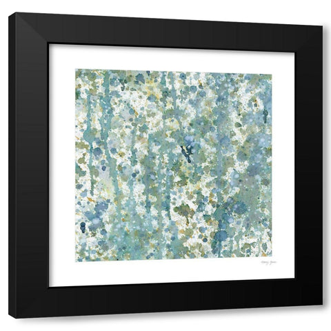 Splatter XII Black Modern Wood Framed Art Print by Green, Nancy