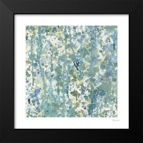 Splatter XII Black Modern Wood Framed Art Print by Green, Nancy