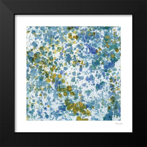 Splatter XIII Black Modern Wood Framed Art Print by Green, Nancy