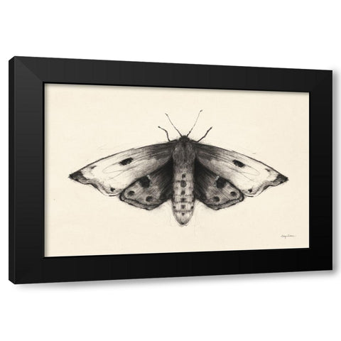 Moth I Black Modern Wood Framed Art Print by Tillmon, Avery