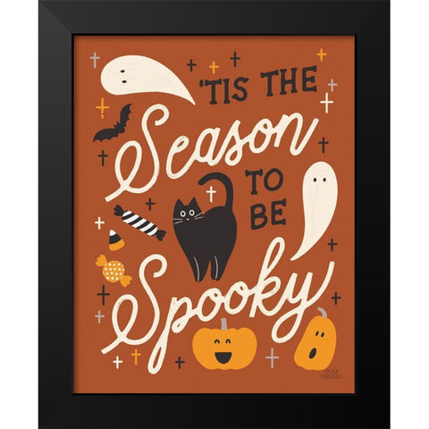 Trick or Treat V Rust Black Modern Wood Framed Art Print by Marshall, Laura