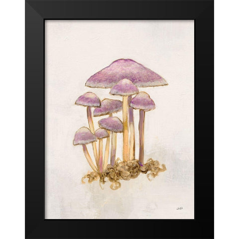 Woodland Mushroom III Black Modern Wood Framed Art Print by Purinton, Julia