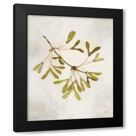 Maple Branch Crop Black Modern Wood Framed Art Print with Double Matting by Purinton, Julia