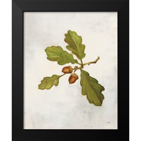 Oak Branch Crop Black Modern Wood Framed Art Print by Purinton, Julia