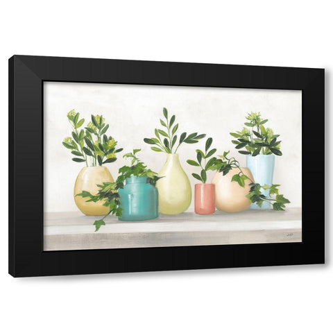 Plant Life IV Colorful Black Modern Wood Framed Art Print by Purinton, Julia