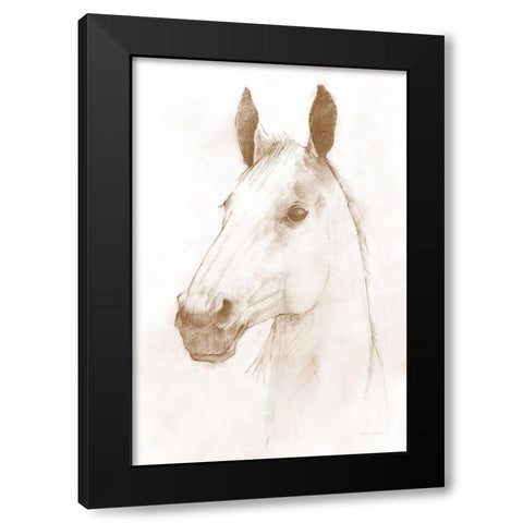 Caesar Sepia Black Modern Wood Framed Art Print by Tillmon, Avery