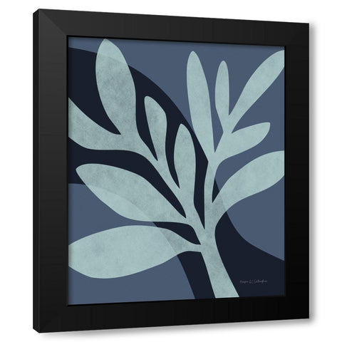 Dreamy Leaves II Black Modern Wood Framed Art Print with Double Matting by Gallagher, Megan