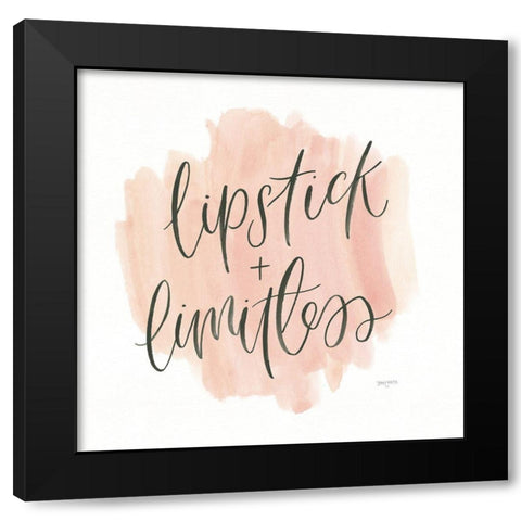 Girl Boss II Black Modern Wood Framed Art Print with Double Matting by Jackson, Jenaya