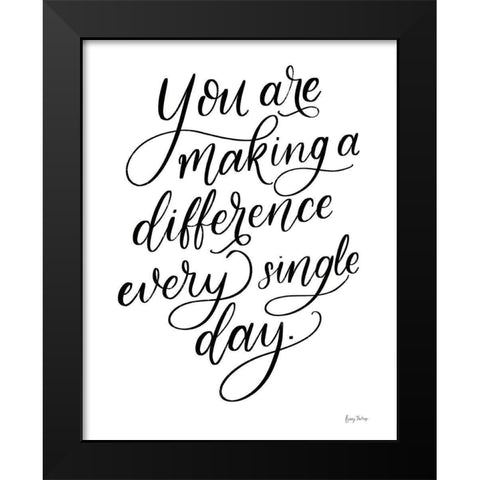 Teachers III No Hearts Crop Black Modern Wood Framed Art Print by Thorns, Becky