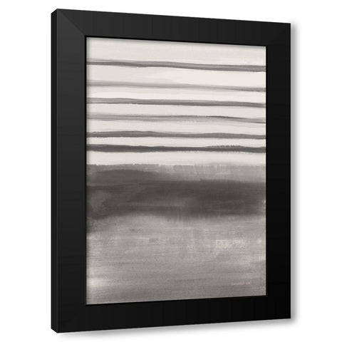Study in Gray II Black Modern Wood Framed Art Print by Nai, Danhui