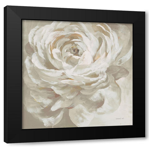 Neutral Rose Black Modern Wood Framed Art Print by Nai, Danhui