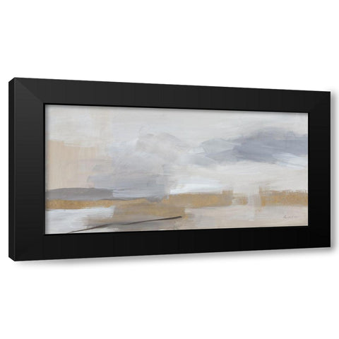 Sandstorm Gold Black Modern Wood Framed Art Print by Munger, Pamela