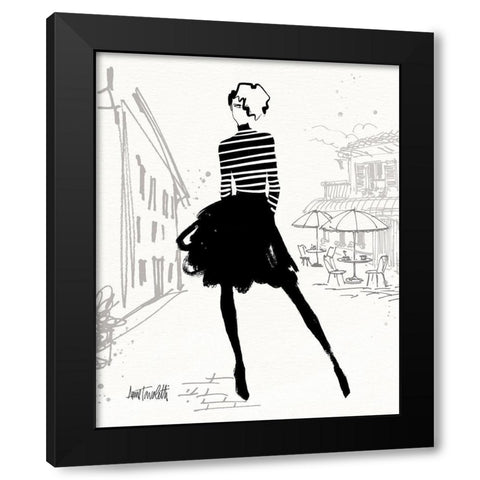 City Style Sketches VII Black Modern Wood Framed Art Print with Double Matting by Tavoletti, Anne