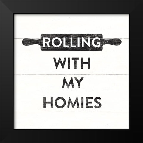 Bake I Farmhouse Black Modern Wood Framed Art Print by Wild Apple Portfolio