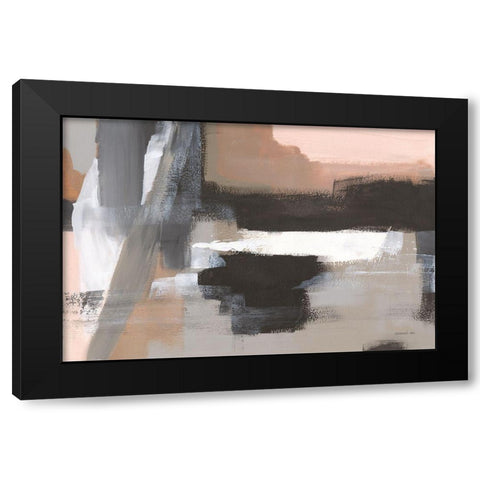 Escalante Mood Black Modern Wood Framed Art Print with Double Matting by Nai, Danhui