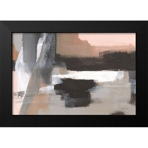 Escalante Mood Black Modern Wood Framed Art Print by Nai, Danhui