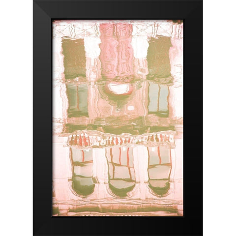 Reflected Venice Black Modern Wood Framed Art Print by Aledanda
