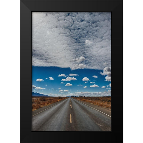 Tres Hermanas Clouds Color Black Modern Wood Framed Art Print by Larson, Nathan