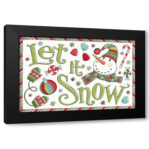 Holiday Whimsy I Black Modern Wood Framed Art Print by Tavoletti, Anne