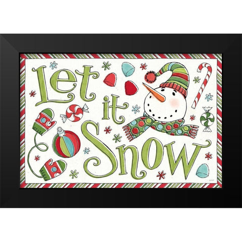 Holiday Whimsy I Black Modern Wood Framed Art Print by Tavoletti, Anne