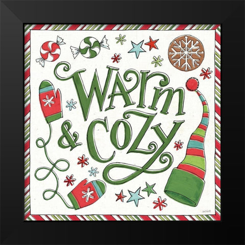 Holiday Whimsy II Black Modern Wood Framed Art Print by Tavoletti, Anne