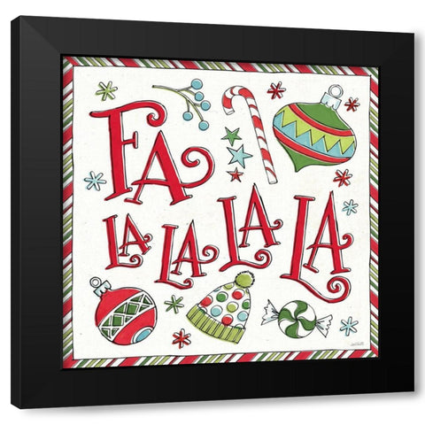 Holiday Whimsy III Black Modern Wood Framed Art Print by Tavoletti, Anne
