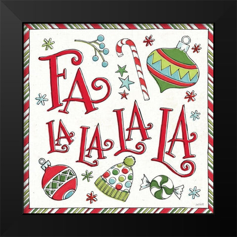 Holiday Whimsy III Black Modern Wood Framed Art Print by Tavoletti, Anne