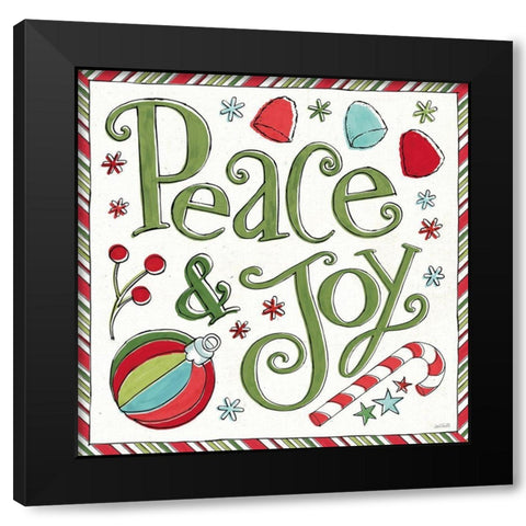 Holiday Whimsy V Black Modern Wood Framed Art Print by Tavoletti, Anne