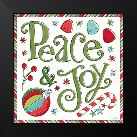 Holiday Whimsy V Black Modern Wood Framed Art Print by Tavoletti, Anne