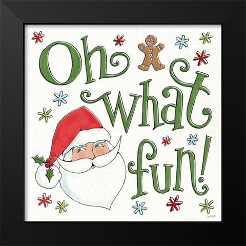 Holiday Whimsy VI Black Modern Wood Framed Art Print by Tavoletti, Anne