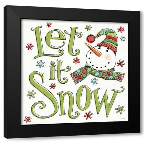 Holiday Whimsy VII Black Modern Wood Framed Art Print by Tavoletti, Anne