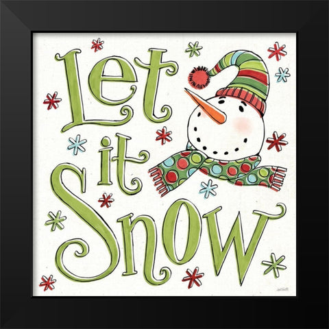 Holiday Whimsy VII Black Modern Wood Framed Art Print by Tavoletti, Anne