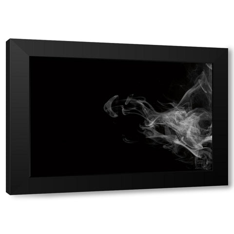 Smoke I Black Modern Wood Framed Art Print by Larson, Nathan