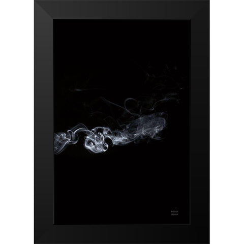 Smoke II Black Modern Wood Framed Art Print by Larson, Nathan
