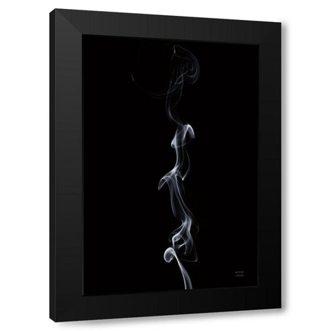 Smoke III Black Modern Wood Framed Art Print by Larson, Nathan
