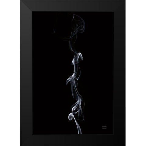 Smoke III Black Modern Wood Framed Art Print by Larson, Nathan