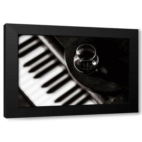 Black and White Black Modern Wood Framed Art Print by Larson, Nathan