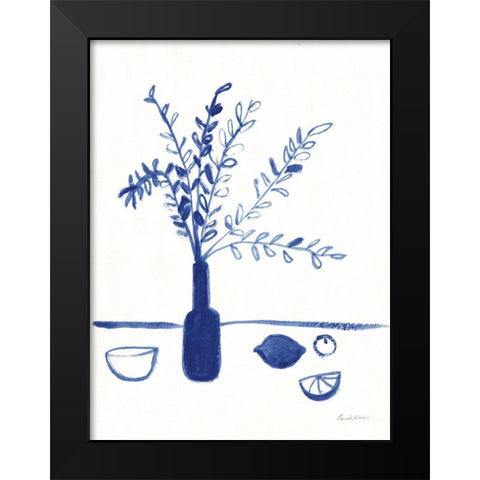 Greek Island Dreaming II Black Modern Wood Framed Art Print by Munger, Pamela