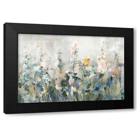 Rustic Garden Neutral Black Modern Wood Framed Art Print with Double Matting by Nai, Danhui