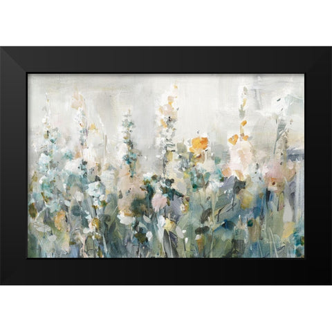 Rustic Garden Neutral Black Modern Wood Framed Art Print by Nai, Danhui