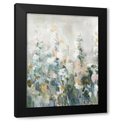 Rustic Garden Neutral II Black Modern Wood Framed Art Print with Double Matting by Nai, Danhui